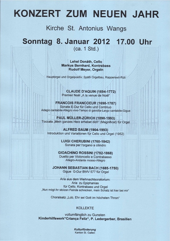 Konzert Wangs 8.
                Januar 2012