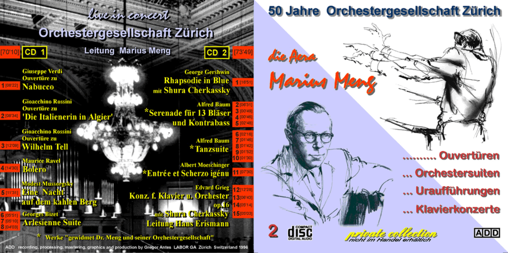 50 Jahre Orchestergesellschaft Zürich