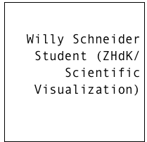 Willy Schneider
Student (ZHdK/Scientific Visualization)
E-Mail