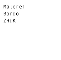 Malerei
Bondo
ZHdK